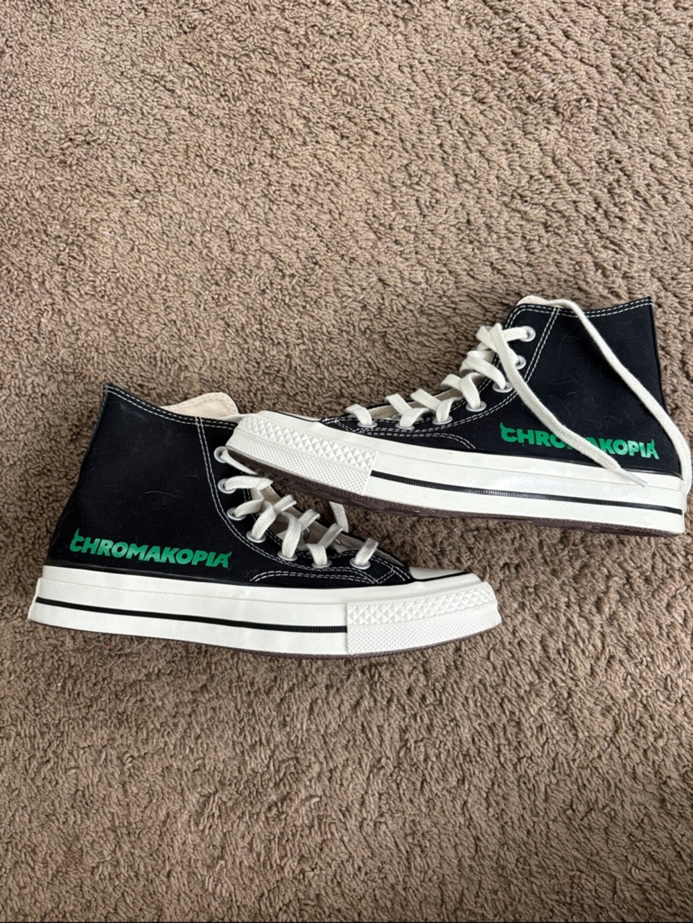 CHROMAKOPIA Converse Black High-Top Sneakers *Box can be added upon request $*